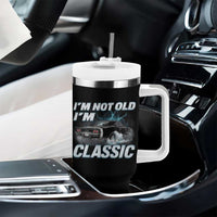 Vintage I'm Not Old I'm Classic Tumbler With Handle Funny Car Graphic Racing Drift Car