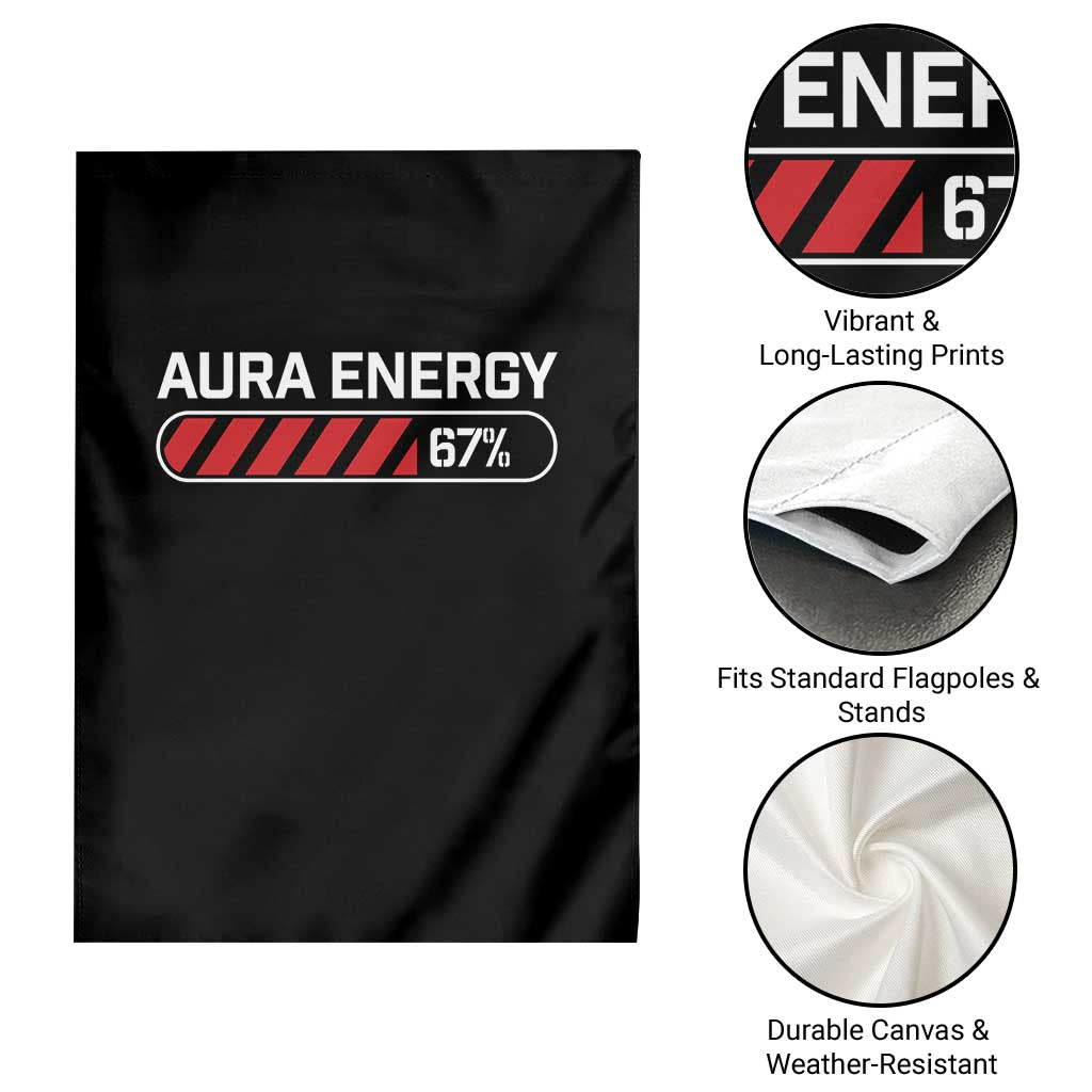 Funny Six Seven Garden Flag Aura Energy at 67 Meme Gen Alpha Slang - Wonder Print Shop