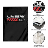 Funny Six Seven Garden Flag Aura Energy at 67 Meme Gen Alpha Slang - Wonder Print Shop