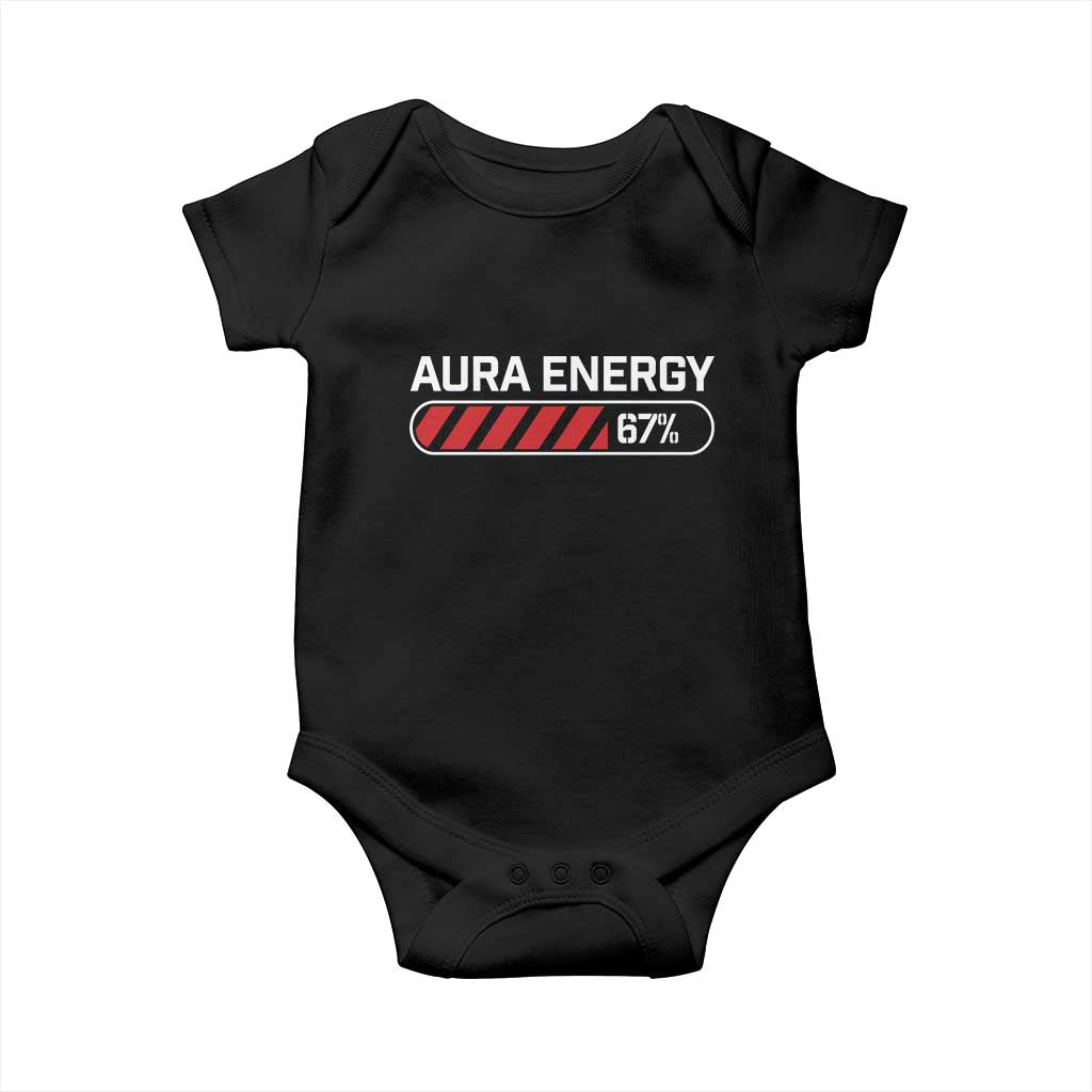 Funny Six Seven Baby Onesie Aura Energy at 67 Meme Gen Alpha Slang - Wonder Print Shop