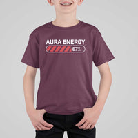 Funny Six Seven T Shirt For Kid Aura Energy at 67 Meme Gen Alpha Slang - Wonder Print Shop