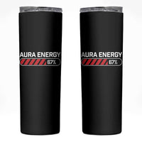 Funny Six Seven Skinny Tumbler Aura Energy at 67 Meme Gen Alpha Slang - Wonder Print Shop