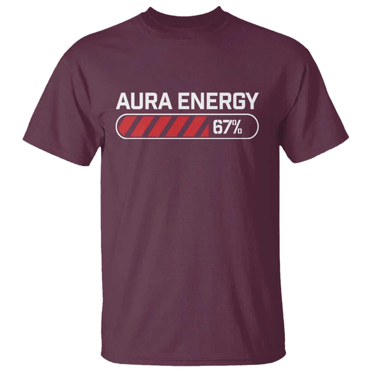 Funny Six Seven T Shirt Aura Energy at 67 Meme Gen Alpha Slang - Wonder Print Shop