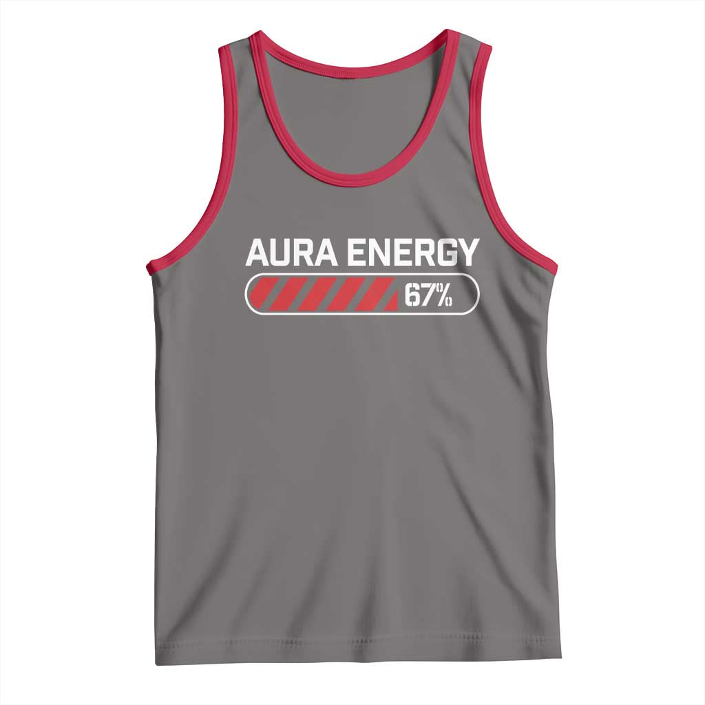 Funny Six Seven Tank Top Aura Energy at 67 Meme Gen Alpha Slang - Wonder Print Shop