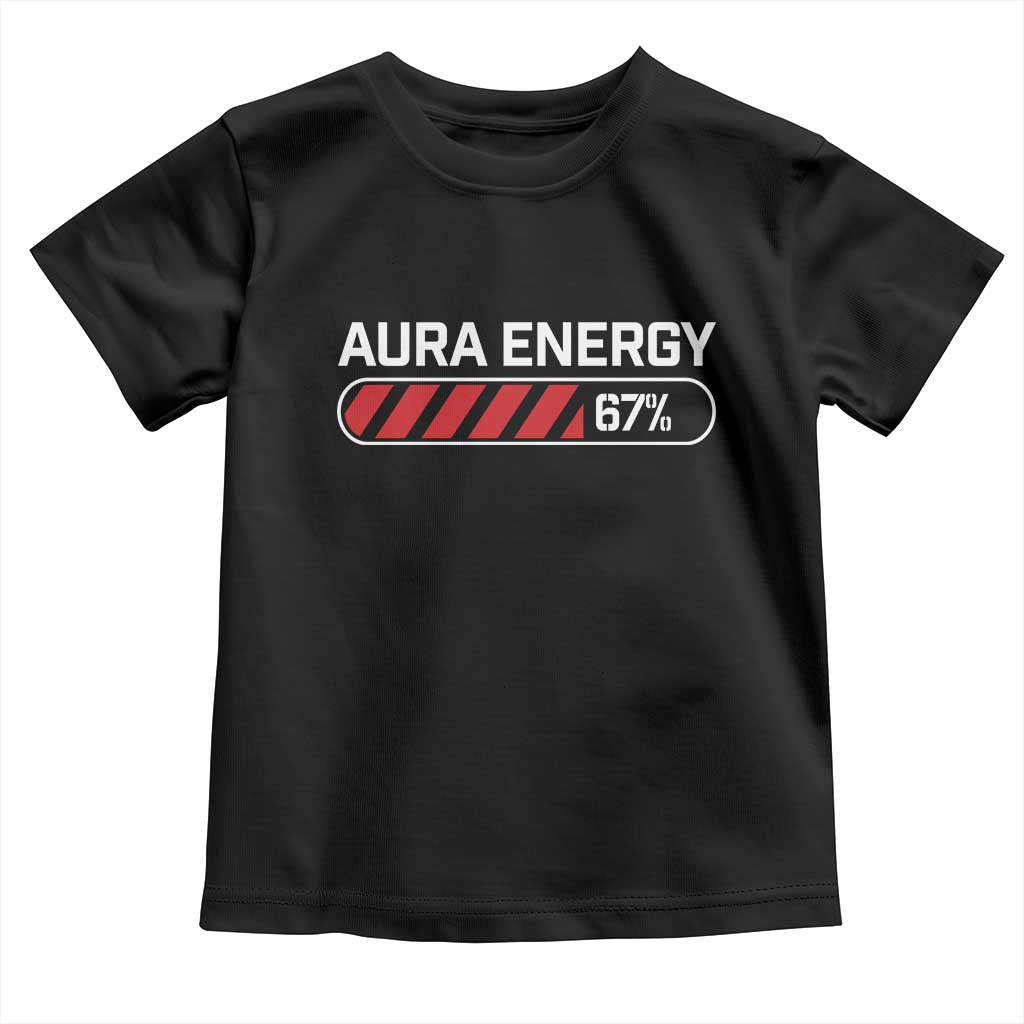Funny Six Seven Toddler T Shirt Aura Energy at 67 Meme Gen Alpha Slang - Wonder Print Shop
