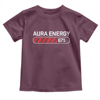 Funny Six Seven Toddler T Shirt Aura Energy at 67 Meme Gen Alpha Slang - Wonder Print Shop