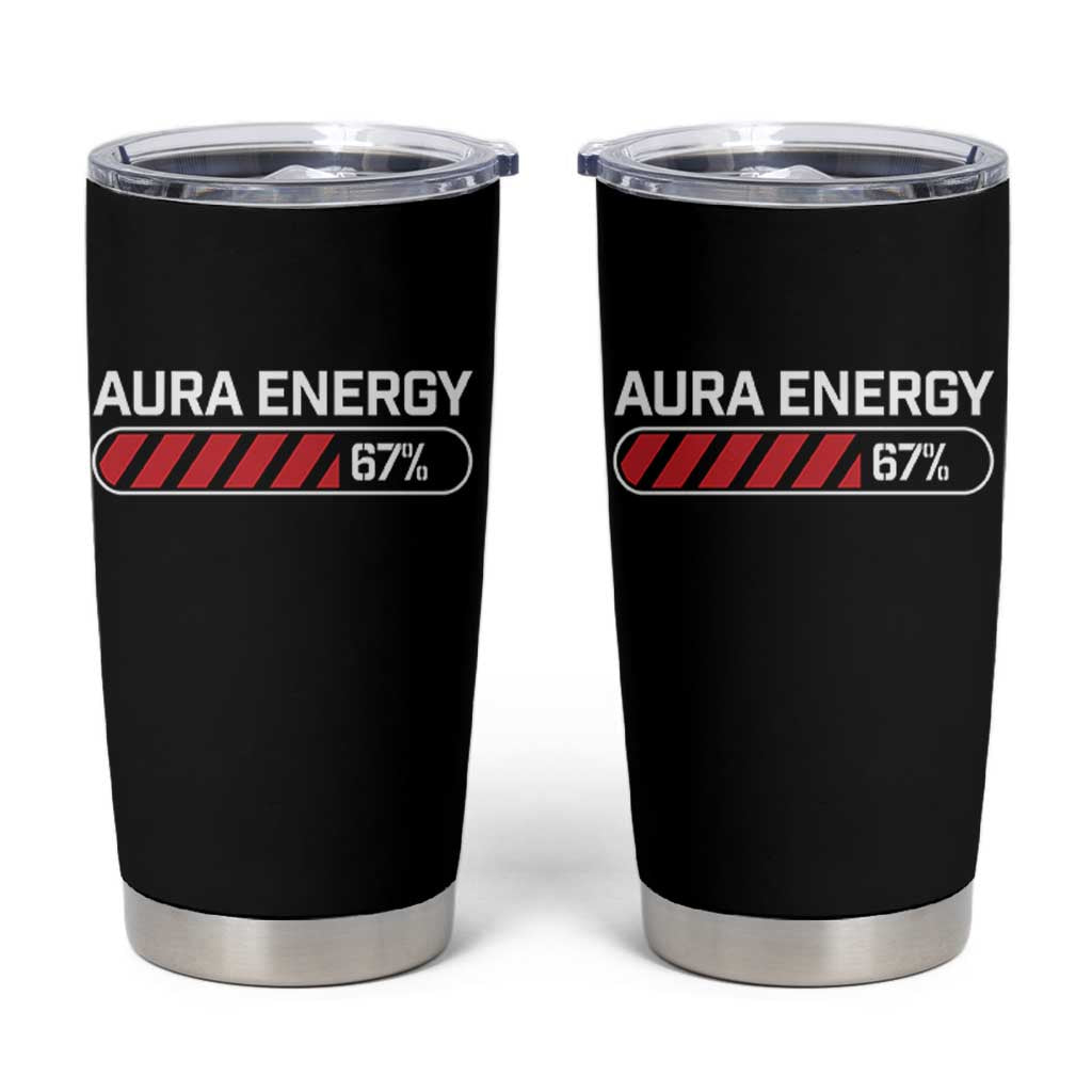 Funny Six Seven Tumbler Cup Aura Energy at 67 Meme Gen Alpha Slang - Wonder Print Shop