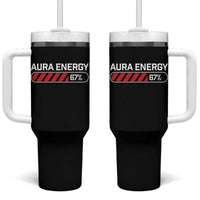 Funny Six Seven Tumbler With Handle Aura Energy at 67 Meme Gen Alpha Slang - Wonder Print Shop