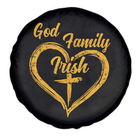 God Family Irish Spare Tire Cover Vintage Cross In Heart Christian Notre Dame Game Day - Wonder Print Shop
