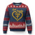 God Family Irish Ugly Christmas Sweater Vintage Cross In Heart Christian Notre Dame Game Day - Wonder Print Shop