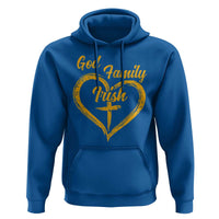 God Family Irish Hoodie Vintage Cross In Heart Christian Notre Dame Game Day - Wonder Print Shop