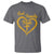 God Family Irish T Shirt Vintage Cross In Heart Christian Notre Dame Game Day - Wonder Print Shop