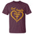 God Family Irish T Shirt Vintage Cross In Heart Christian Notre Dame Game Day - Wonder Print Shop