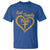 God Family Irish T Shirt Vintage Cross In Heart Christian Notre Dame Game Day - Wonder Print Shop