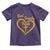God Family Irish Toddler T Shirt Vintage Cross In Heart Christian Notre Dame Game Day - Wonder Print Shop