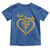 God Family Irish Toddler T Shirt Vintage Cross In Heart Christian Notre Dame Game Day - Wonder Print Shop