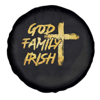 God Family Irish Spare Tire Cover Christian Faith Cross Notre Dame Game Day - Wonder Print Shop
