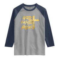 God Family Irish Raglan Shirt Christian Faith Cross Notre Dame Game Day - Wonder Print Shop