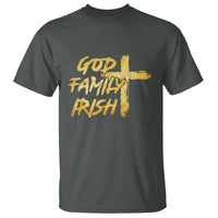 God Family Irish T Shirt Christian Faith Cross Notre Dame Game Day - Wonder Print Shop
