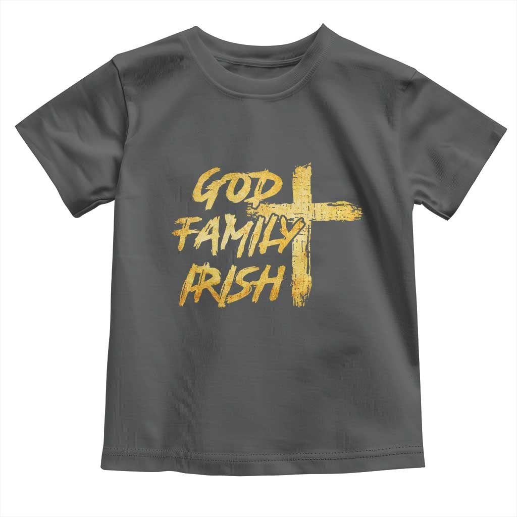 God Family Irish Toddler T Shirt Christian Faith Cross Notre Dame Game Day - Wonder Print Shop