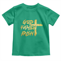 God Family Irish Toddler T Shirt Christian Faith Cross Notre Dame Game Day - Wonder Print Shop