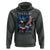 250 Years America Hoodie Eagle and Flag 250th Anniversary USA Patriotic 1776 2026 - Wonder Print Shop