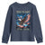 250 Years America Youth Sweatshirt Eagle and Flag 250th Anniversary USA Patriotic 1776 2026 - Wonder Print Shop