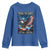 250 Years America Youth Sweatshirt Eagle and Flag 250th Anniversary USA Patriotic 1776 2026 - Wonder Print Shop