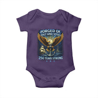 Navy Veteran 250th Anniversary Baby Onesie Forged of Salt and Steel US Naval Ships 250th Anniversary - Wonder Print Shop