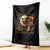 US 250th Anniversary Throw Blanket Retro Bald Eagle American Flag Patriotic Veterans - Wonder Print Shop