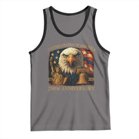 US 250th Anniversary Tank Top Retro Bald Eagle American Flag Patriotic Veterans - Wonder Print Shop