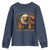 US 250th Anniversary Youth Sweatshirt Retro Bald Eagle American Flag Patriotic Veterans - Wonder Print Shop