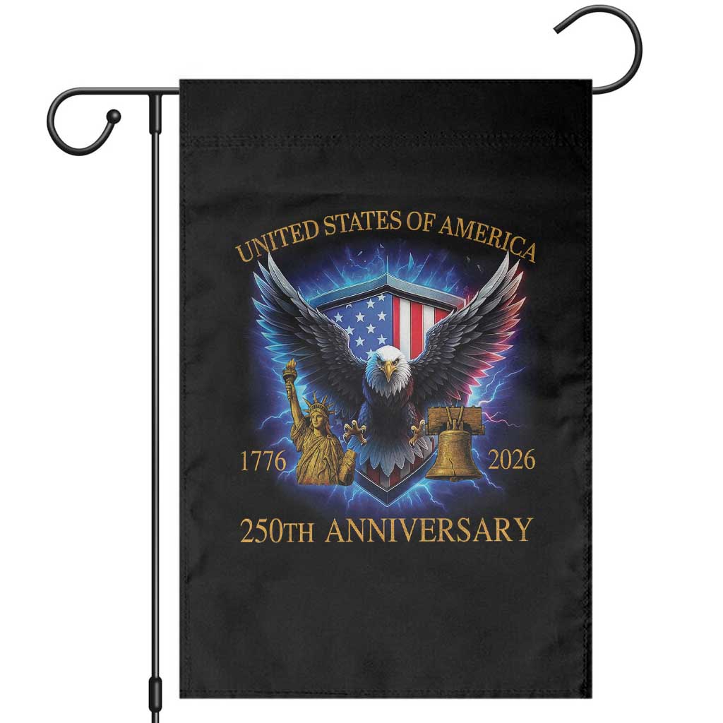 250 Years America Flag Garden Flag Eagle 250th Anniversary USA Patriotic 1776 2026 - Wonder Print Shop