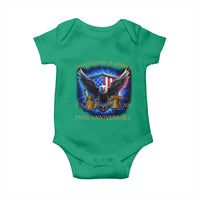 250 Years America Flag Baby Onesie Eagle 250th Anniversary USA Patriotic 1776 2026 - Wonder Print Shop