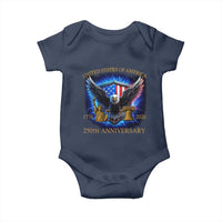 250 Years America Flag Baby Onesie Eagle 250th Anniversary USA Patriotic 1776 2026 - Wonder Print Shop