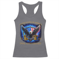 250 Years America Flag Racerback Tank Top Eagle 250th Anniversary USA Patriotic 1776 2026 - Wonder Print Shop