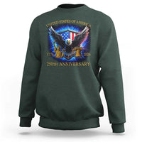 250 Years America Flag Sweatshirt Eagle 250th Anniversary USA Patriotic 1776 2026 - Wonder Print Shop
