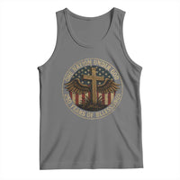 Blessings America 250 Years Tank Top One Nation Under God USA 250th Anniversary Patriotic Cross - Wonder Print Shop