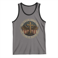 Blessings America 250 Years Tank Top One Nation Under God USA 250th Anniversary Patriotic Cross - Wonder Print Shop