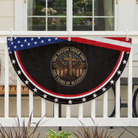 Blessings America 250 Years Patriotic Fan Flag One Nation Under God USA 250th Anniversary Cross