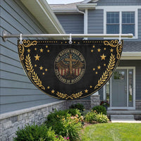 Blessings America 250 Years Patriotic Fan Flag One Nation Under God USA 250th Anniversary Cross