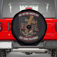 Blessings America Spare Tire Cover One Nation Under God USA 250th Anniversary Patriotic Christian - Wonder Print Shop
