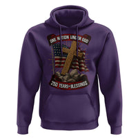 Blessings America Hoodie One Nation Under God USA 250th Anniversary Patriotic Christian - Wonder Print Shop