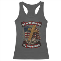 Blessings America Racerback Tank Top One Nation Under God USA 250th Anniversary Patriotic Christian - Wonder Print Shop