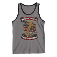 Blessings America Tank Top One Nation Under God USA 250th Anniversary Patriotic Christian - Wonder Print Shop