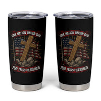 Blessings America Tumbler Cup One Nation Under God USA 250th Anniversary Patriotic Christian - Wonder Print Shop