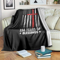One Nation Under God Throw Blanket USA 250th Anniversary Patriotic Christian One Nation Under God - Wonder Print Shop