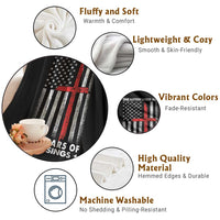 One Nation Under God Throw Blanket USA 250th Anniversary Patriotic Christian One Nation Under God - Wonder Print Shop