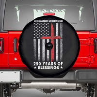One Nation Under God Spare Tire Cover USA 250th Anniversary Patriotic Christian One Nation Under God - Wonder Print Shop