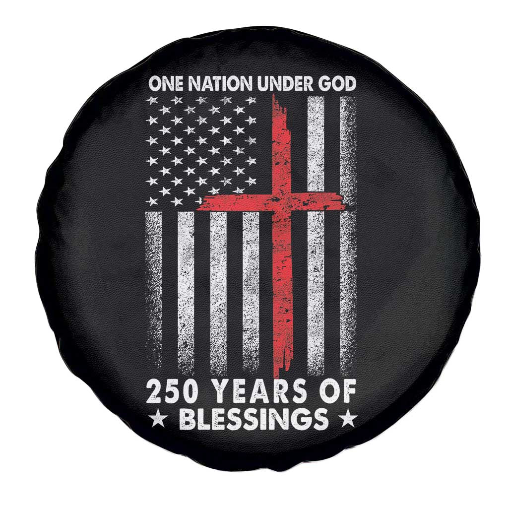 One Nation Under God Spare Tire Cover USA 250th Anniversary Patriotic Christian One Nation Under God - Wonder Print Shop
